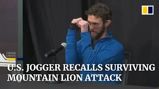 US jogger Travis Kauffman describes life-or-death struggle with mountain lion