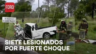 Fuerte choque en la México-Cuernavaca - Las Noticias