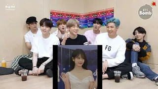 bts reaction to IU tiktok part3