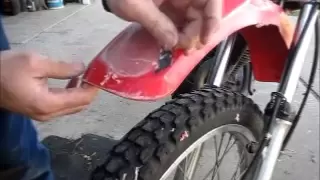 How to Restore Faded Plastic Motorcycle Fenders (For free)