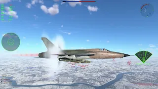 USA F-105D Realistic Air battle "It’s all downhill from here Thundercheif" War Thunder Frisky Whisky