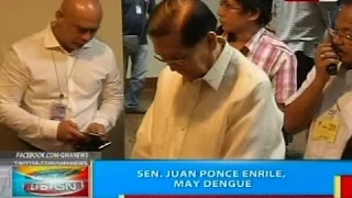 BP: Sen. Juan Ponce Enrile, may dengue