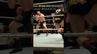 Orton attacks Lesnar from behind!! #randyorton #brocklesnar #shorts