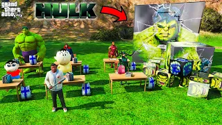 FRANKLIN Ask Question & Answers To Open GOD HULK Lucky Box With Shinchan In GTA V