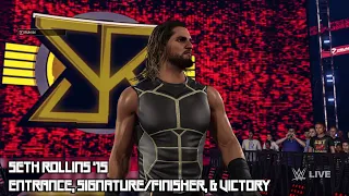 WWE 2K24 - Seth Rollins '15 Entrance, Signature/Finisher, & Victory