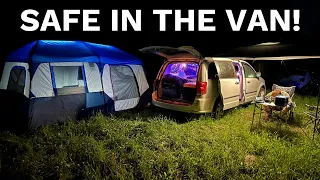 Car Camping in BIGFOOT FOREST - New Off-Grid Setup | Van Camping - Van Life