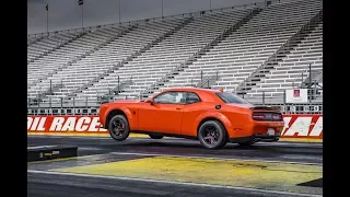 Dodge Challenger SRT Demon at the Dragstrip