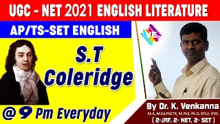 S.T. COLERIDGE I ROMANTIC PERIOD I UGC-NET NTA ENGLISH I SET/JL/PL/DL-ENGLISH  VENKANNA ENGLISH GURU