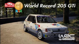 WORLD RECORD🏆205 GTi Monte-Carlo🇲🇨Pra d'Alart EA WRC