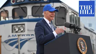 JUST IN: President Biden delivers remarks at Amtrak 50th Anniversary celebration