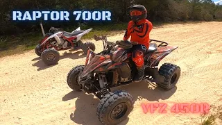 YFZ450 vs Raptor 700