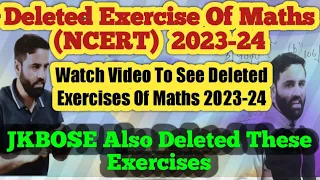 NCERT deleted exercise of math class 10 | Deleted exercise of math 10 | Jkbose deleted topics Math10