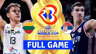 QUARTER-FINALS: Lithuania v Serbia | Full Basketball Game | FIBA Basketball World Cup 2023