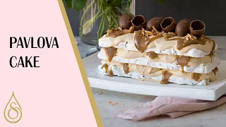 Pavlova Ice Cream Cake With Salted Caramel | Full Recipe | Kirsten Tibballs