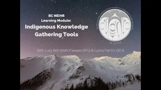 Learning Module: Indigenous Knowledge Gathering Tools