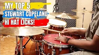 TOP 5 STEWART COPELAND HI-HAT LICKS And How To Play 'Em!