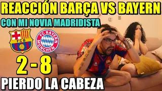 HINCHA del BARÇA REACCIONA al BARÇA 2 BAYERN 8 - PIERDO la CABEZA - HUMILLACIÓN HISTÓRICA