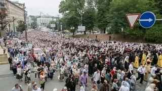 Крестный ХОД Московского Патриархата в Киеве - Украина Новости