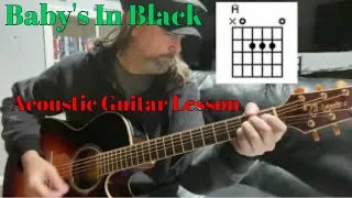 Beatles Baby’s In Black Guitar Lesson With Tabs
