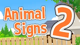 Animal Signs 2 | Domestic and Farm Animals | Jack Hartmann