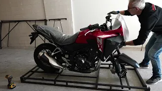 unboxing the brand new HONDA NX500 red 2024