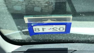 How to easily remove vehicle registration sticker from windshield