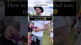 How to sneak alcohol into the festival 🤫 #shorts