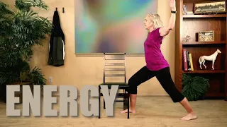 Chair Yoga - Energize - 44 Minutes Some Seated, More Standing