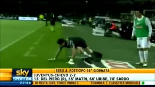juventus - chievo 2-2 Gigi Buffon urla a Uribe
