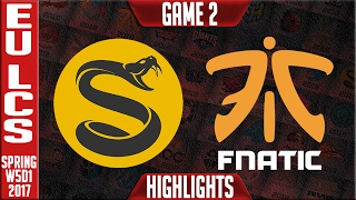 Fnatic vs Splyce Game 2 Highlights - EU LCS W4D3 Spring 2017 - FNC vs SPY G2