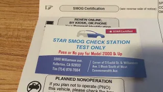 CA. If you need to smog to register your vehicle. It doesn’t matter if you pay before after you smog