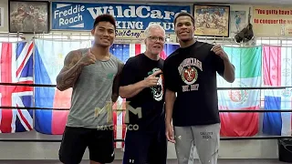 MMM in training at the Wild Card Gym with Jonas Sultan| Devin Haney visits Wild Card