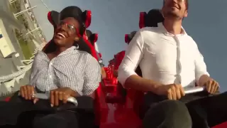 A ride on the Formula Rossa rollercoaster at Ferrari World in Abu Dhabi