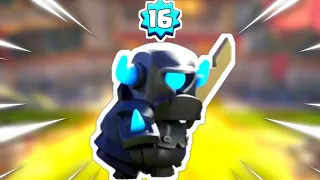 CAN LVL 16 MINI PEKKA THREE CROWN LVL 6 TOWER?