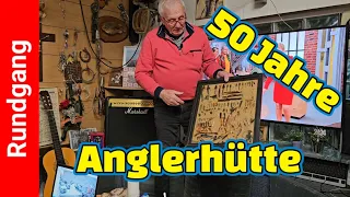 Rundgang Anglerhütte Moers | 50 Jahre Angeln | 50 Jahre Sammlung Angelköder 🎣😱