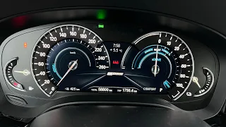 BMW 530e (G30) 0-100 acceleration