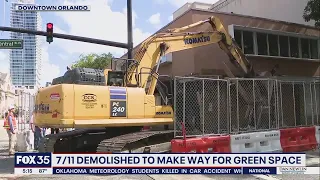Demolition of former 7-Eleven store to allow for expansion of Lake Eola Park