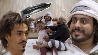 العم ناجي صار حلاق وشال شعره كله😂🤣💔