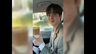 ATEEZ Yunho's drinking coffee style make San laughing