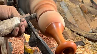 Art wood turning clip