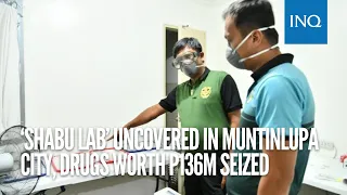 ‘Shabu lab’ uncovered in Muntinlupa City, drugs worth P136M seized