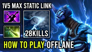 How to Play Offlane Razor with 100% Max Static Link Absorb 1v5 Run At Everyone Dota 2