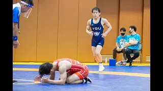 ▼東京オリンピック・男子フリースタイル57kg級／代表決定プレーオフ高橋侑希（山梨学院大職）○［4-2］●樋口黎（ミキハウス）