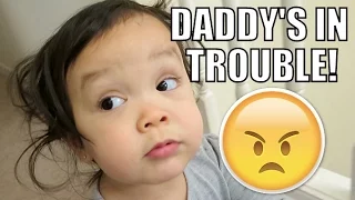 DADDY'S IN TROUBLE! - February 07, 2016 -  ItsJudysLife Vlogs