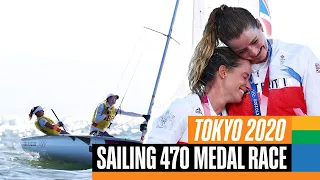 ⛵️ Women's Sailing 470 Medal Race | Tokyo Replays