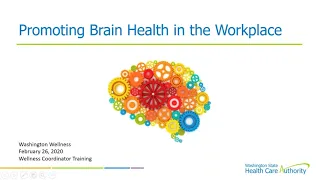2020 Workplace Wellness: Promoting Brain Health in the Workplace