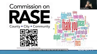 Commission on Racial and Structural Equity (RASE) Annual Community Update - Virtual Presentation