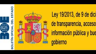 Ley 19/2013, de transparencia, acceso a la información pública y buen gobierno