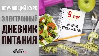 Контроль веса и замеров в электронном дневнике myFitnessPal