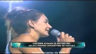 La emotiva despedida de Luciana Aymar